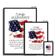 Load image into Gallery viewer, Pledge of Allegiance Framed & Mounted Print