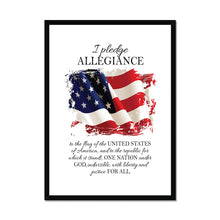 Load image into Gallery viewer, Pledge of Allegiance Framed & Mounted Print