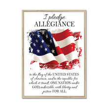 Load image into Gallery viewer, Pledge of Allegiance Framed Print
