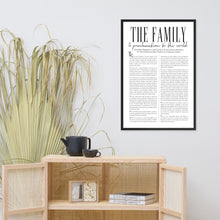 Load image into Gallery viewer, Framed Family Proclamation