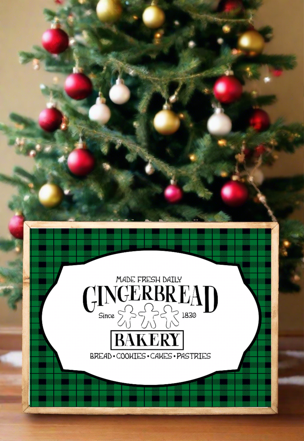 Gingerbread Bakery Plaid