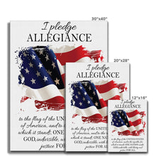 Load image into Gallery viewer, Pledge of Allegiance Canvas
