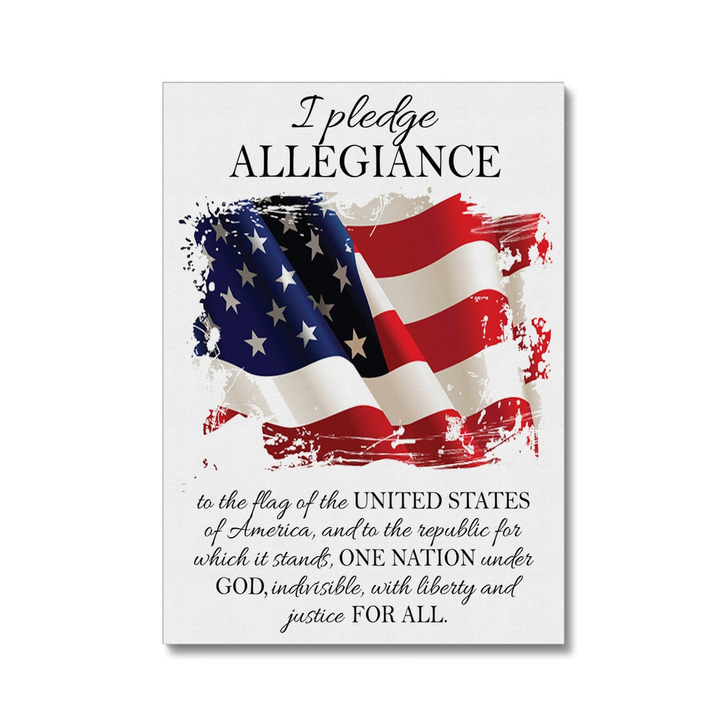 Pledge of Allegiance Canvas