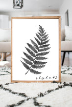 Load image into Gallery viewer,  Black and White Fern Style 2
