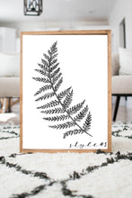 Load image into Gallery viewer,  Black and White Fern Style 3
