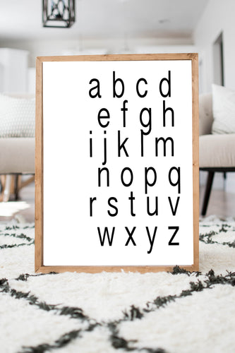 alphabet abc's print
